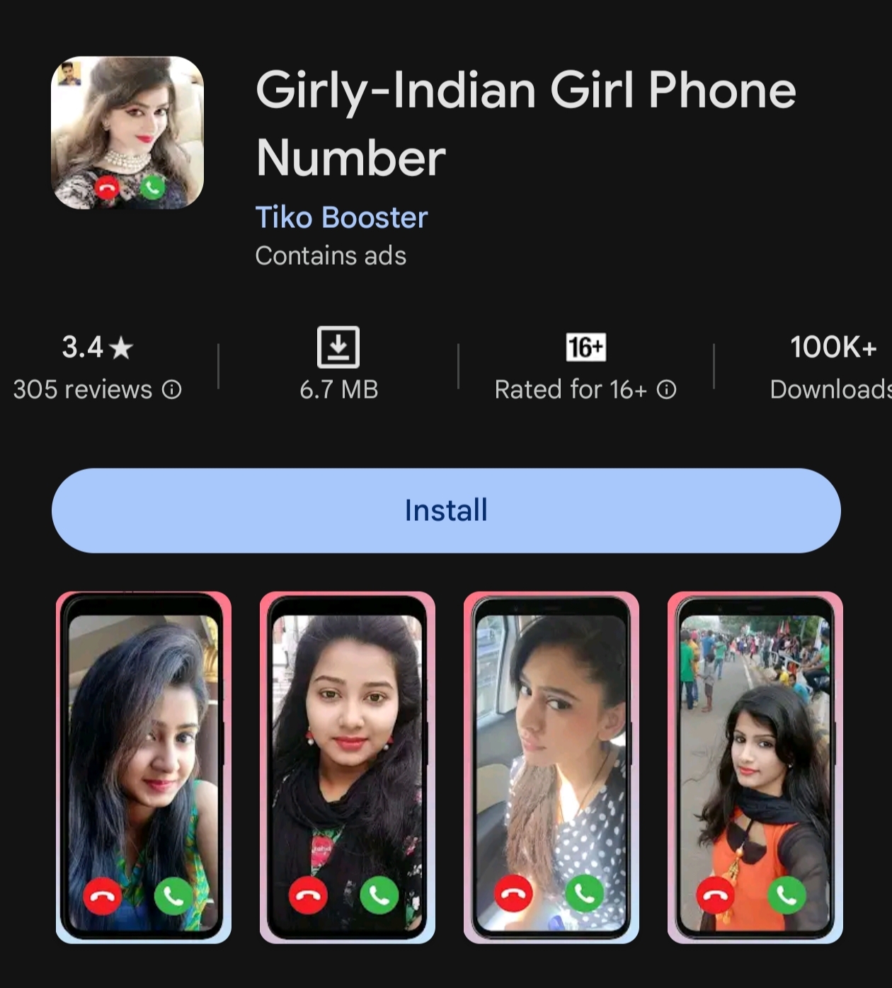 रात वाली लड़कियों के लिए Whatsapp नंबर App